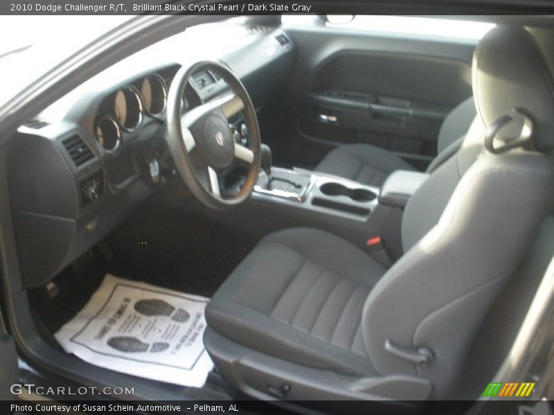 Brilliant Black Crystal Pearl / Dark Slate Gray 2010 Dodge Challenger R/T