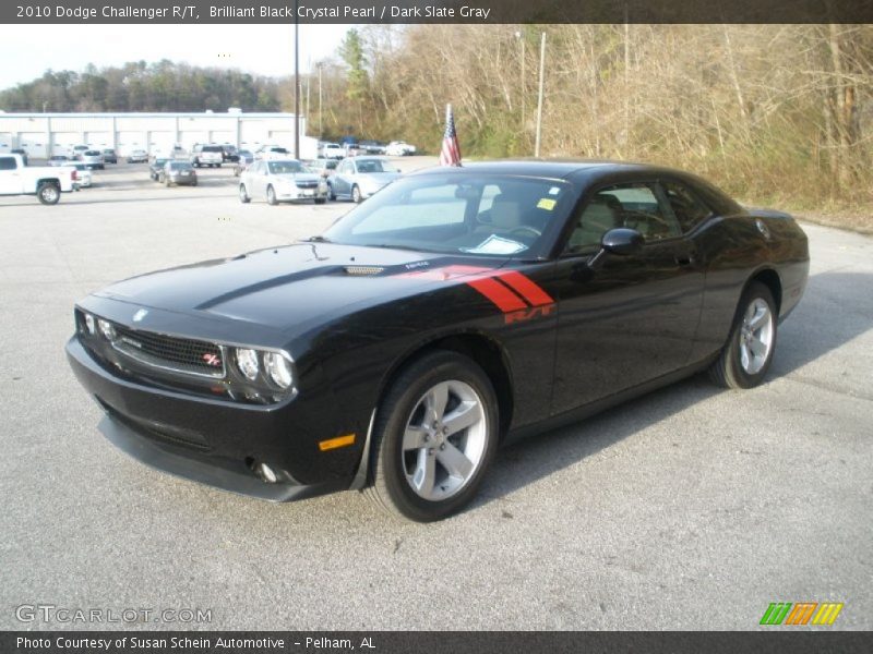 Brilliant Black Crystal Pearl / Dark Slate Gray 2010 Dodge Challenger R/T