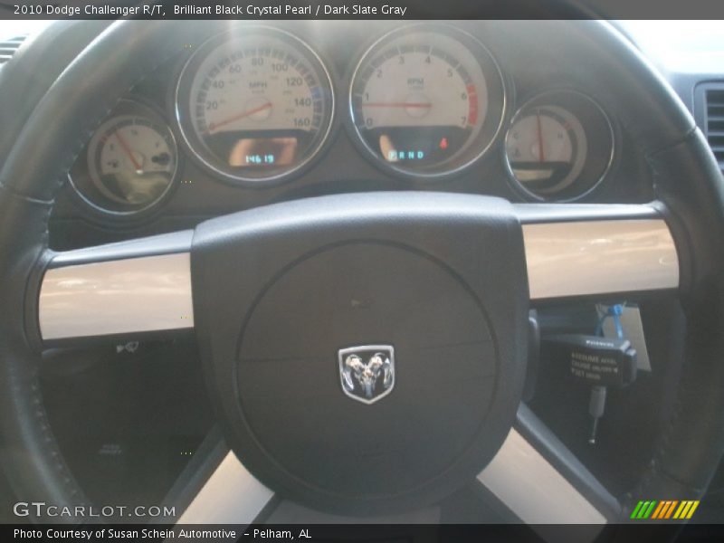 Brilliant Black Crystal Pearl / Dark Slate Gray 2010 Dodge Challenger R/T