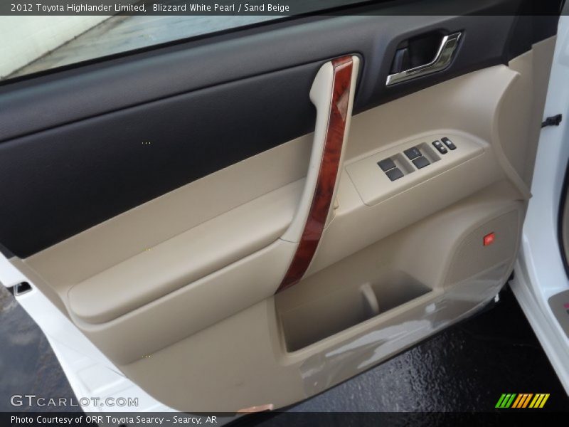 Blizzard White Pearl / Sand Beige 2012 Toyota Highlander Limited