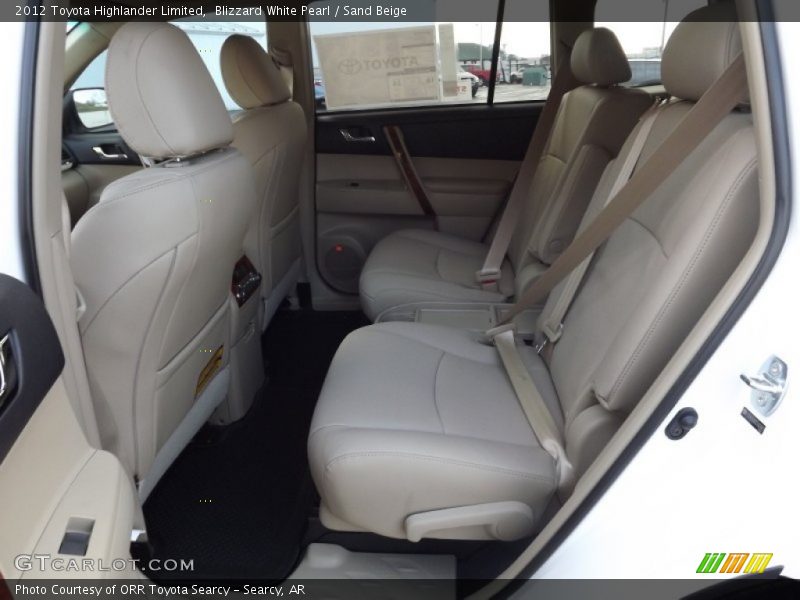 Blizzard White Pearl / Sand Beige 2012 Toyota Highlander Limited