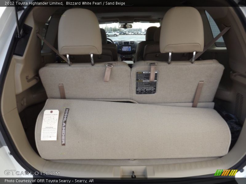 Blizzard White Pearl / Sand Beige 2012 Toyota Highlander Limited