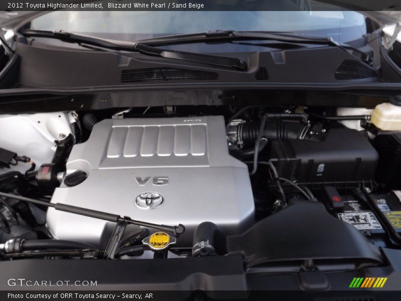Blizzard White Pearl / Sand Beige 2012 Toyota Highlander Limited