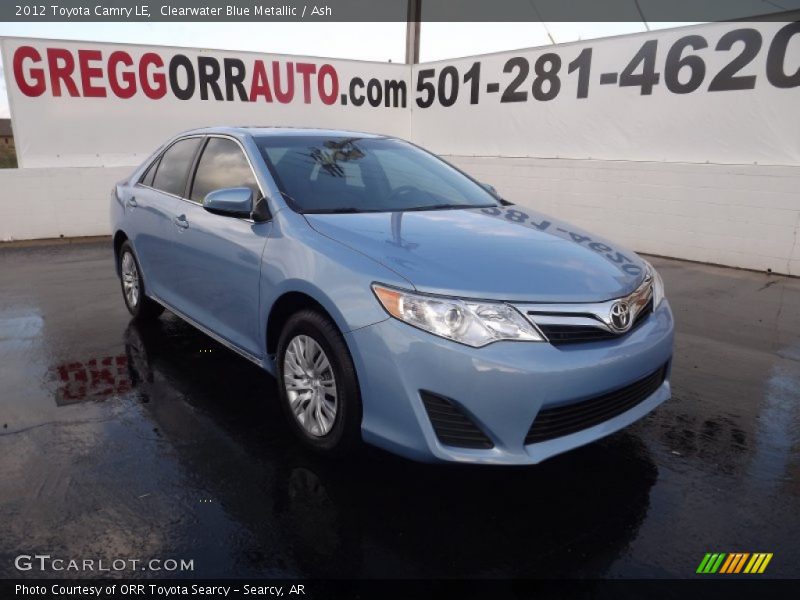 Clearwater Blue Metallic / Ash 2012 Toyota Camry LE