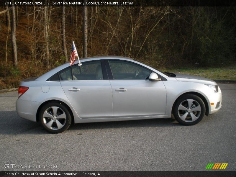 Silver Ice Metallic / Cocoa/Light Neutral Leather 2011 Chevrolet Cruze LTZ