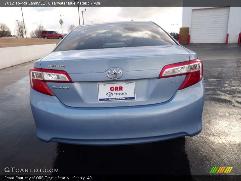 Clearwater Blue Metallic / Ash 2012 Toyota Camry LE