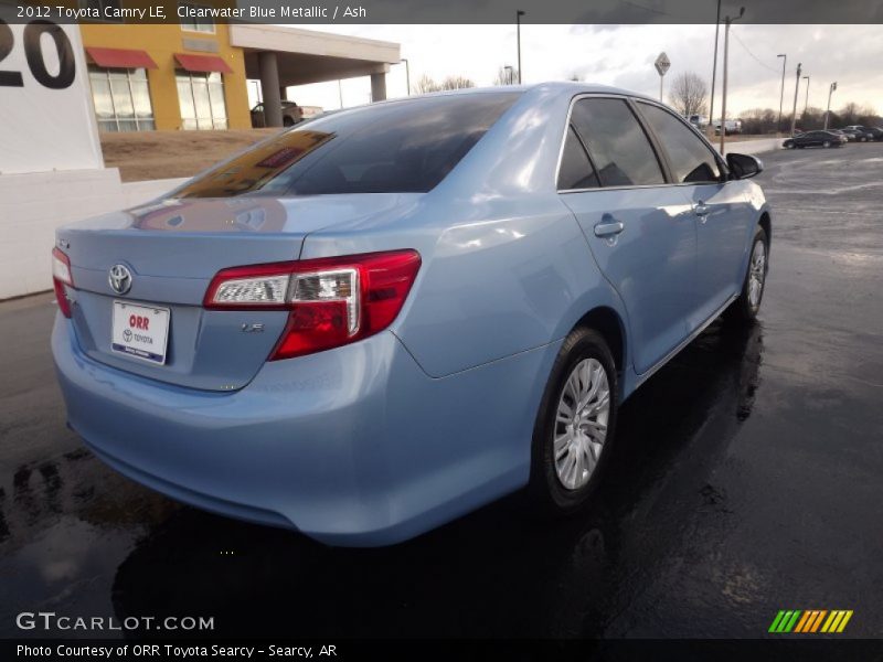 Clearwater Blue Metallic / Ash 2012 Toyota Camry LE