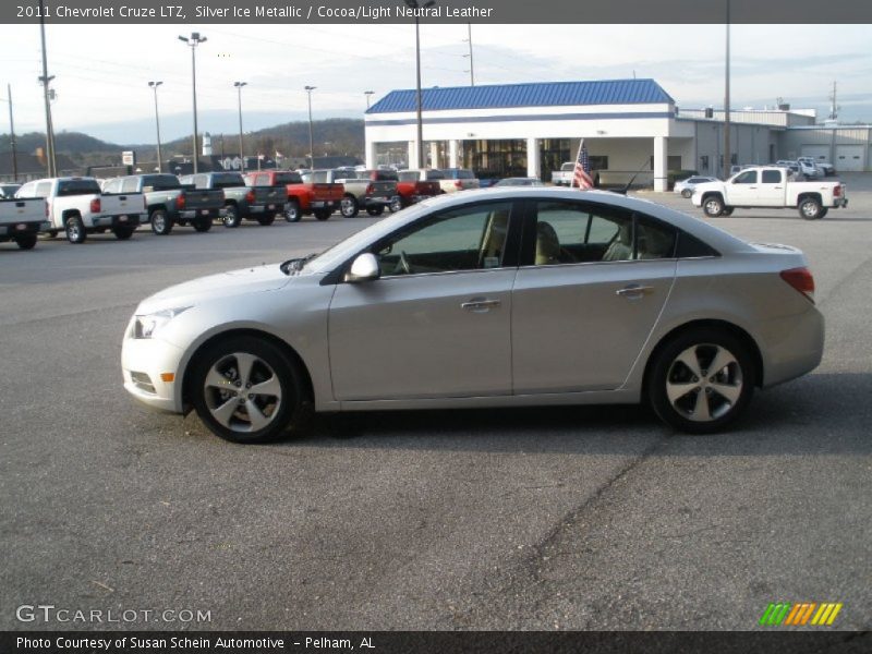 Silver Ice Metallic / Cocoa/Light Neutral Leather 2011 Chevrolet Cruze LTZ
