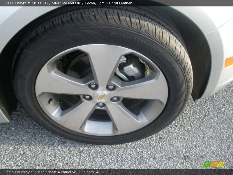 Silver Ice Metallic / Cocoa/Light Neutral Leather 2011 Chevrolet Cruze LTZ