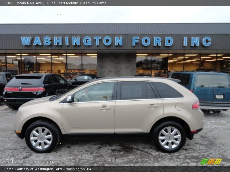 Dune Pearl Metallic / Medium Camel 2007 Lincoln MKX AWD