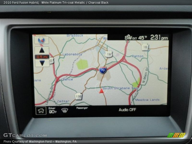 Navigation of 2010 Fusion Hybrid
