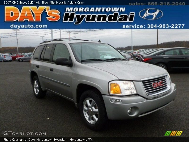Silver Mist Metallic / Light Gray 2007 GMC Envoy SLE 4x4