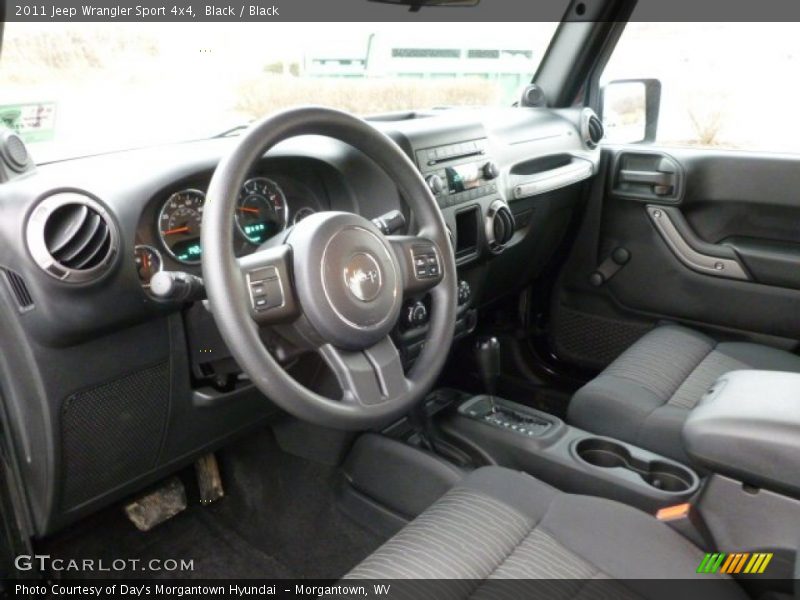 Black / Black 2011 Jeep Wrangler Sport 4x4