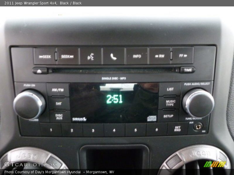 Black / Black 2011 Jeep Wrangler Sport 4x4