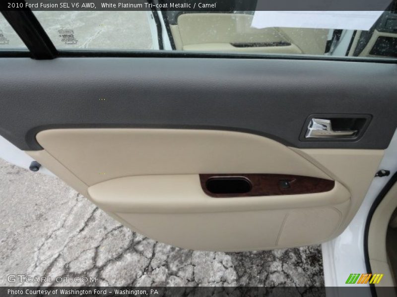 White Platinum Tri-coat Metallic / Camel 2010 Ford Fusion SEL V6 AWD