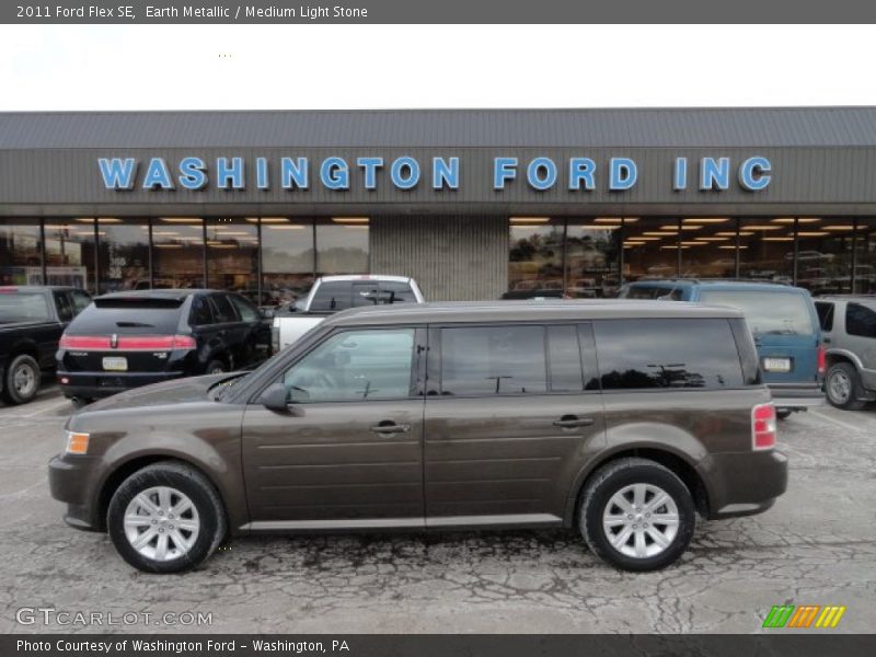 Earth Metallic / Medium Light Stone 2011 Ford Flex SE
