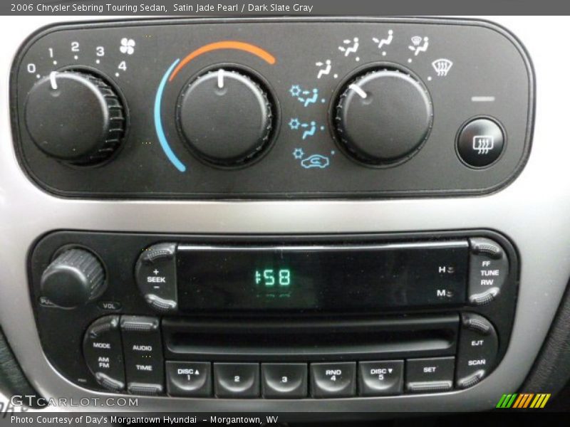 Satin Jade Pearl / Dark Slate Gray 2006 Chrysler Sebring Touring Sedan
