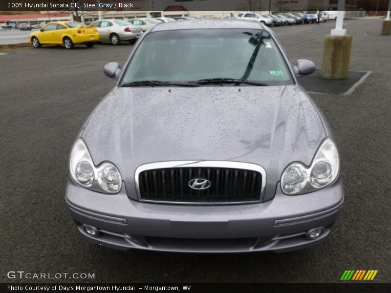Steel Gray / Black 2005 Hyundai Sonata GL