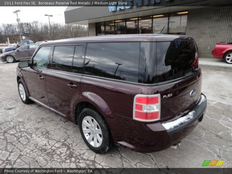 Bordeaux Reserve Red Metallic / Medium Light Stone 2011 Ford Flex SE