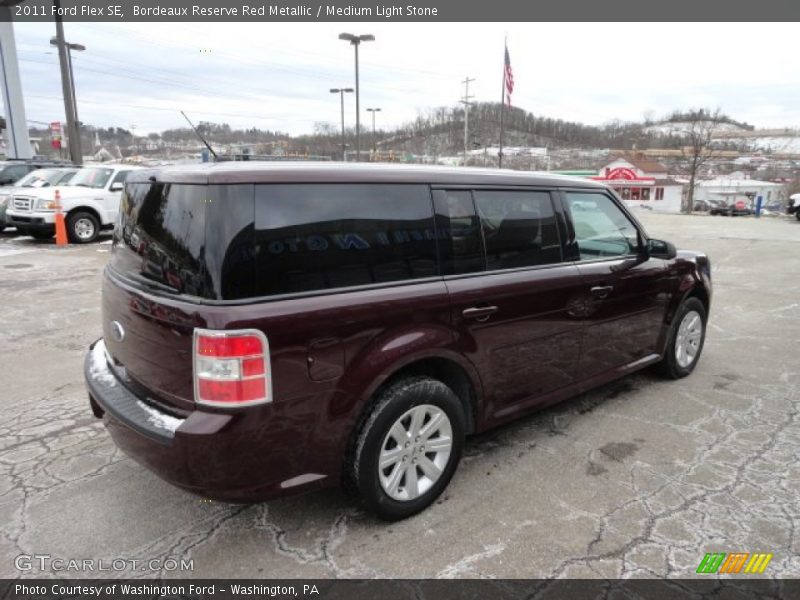 Bordeaux Reserve Red Metallic / Medium Light Stone 2011 Ford Flex SE