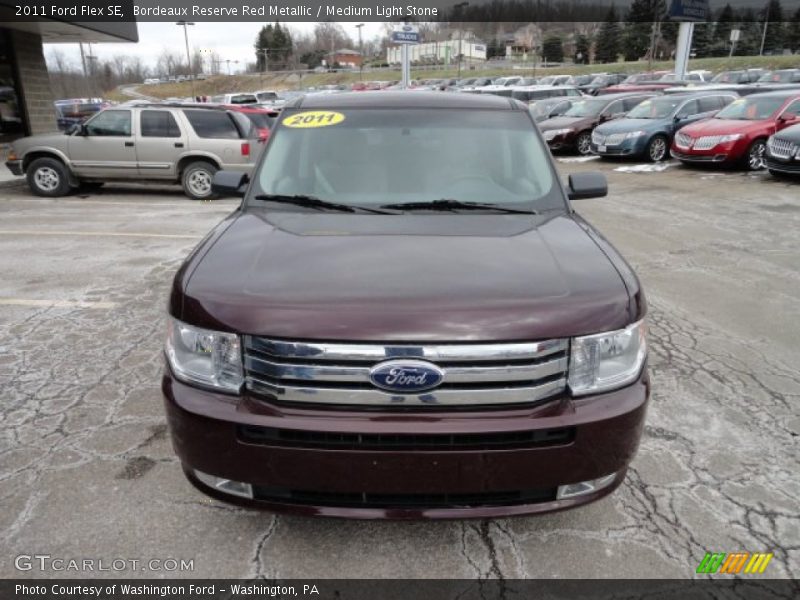 Bordeaux Reserve Red Metallic / Medium Light Stone 2011 Ford Flex SE