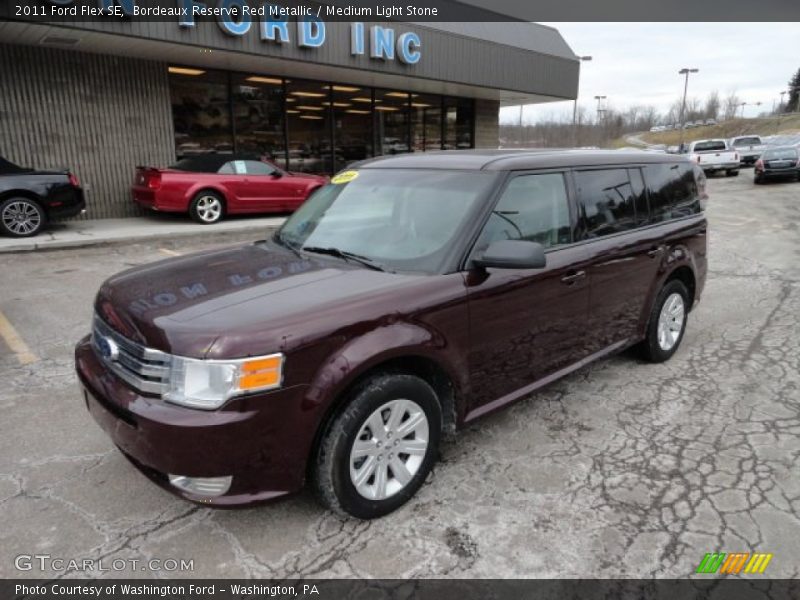 Bordeaux Reserve Red Metallic / Medium Light Stone 2011 Ford Flex SE