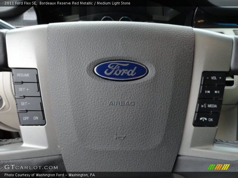 Bordeaux Reserve Red Metallic / Medium Light Stone 2011 Ford Flex SE