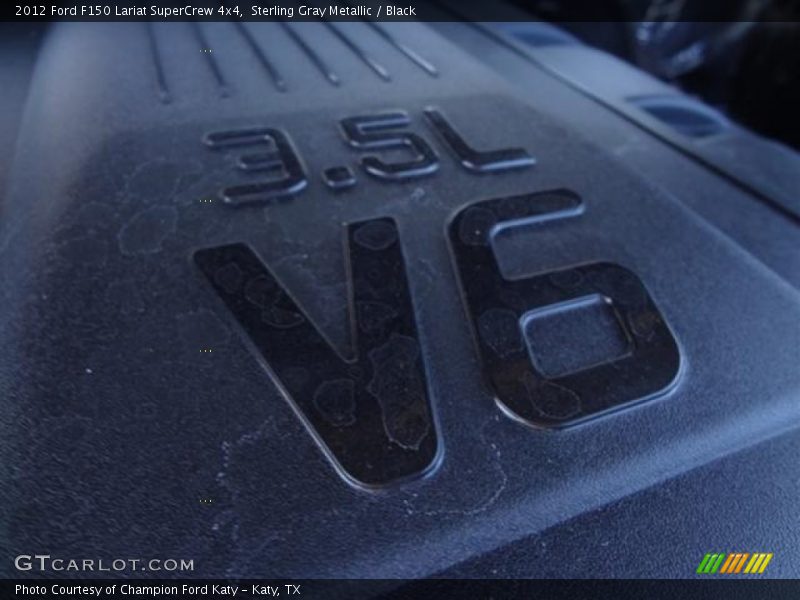 Sterling Gray Metallic / Black 2012 Ford F150 Lariat SuperCrew 4x4