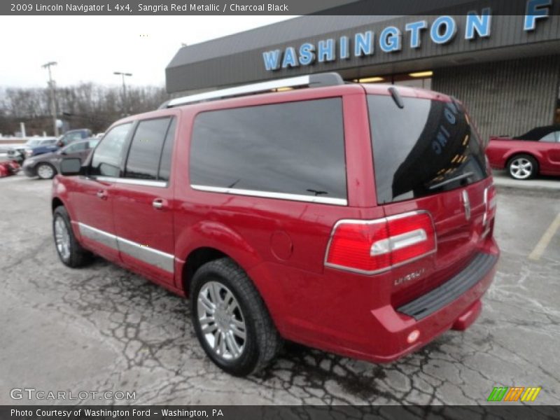 Sangria Red Metallic / Charcoal Black 2009 Lincoln Navigator L 4x4