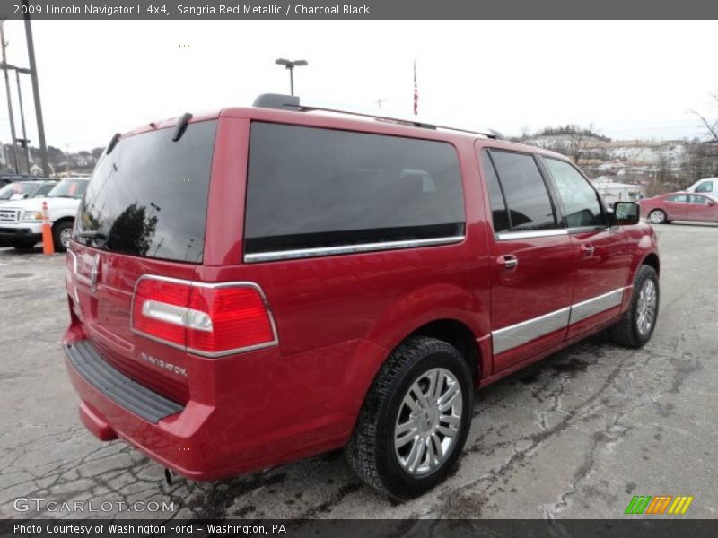 Sangria Red Metallic / Charcoal Black 2009 Lincoln Navigator L 4x4