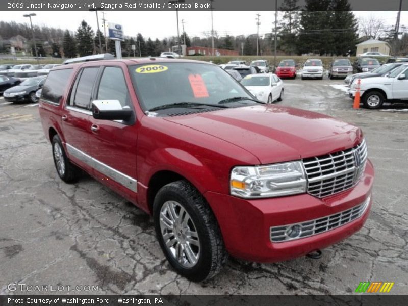 Sangria Red Metallic / Charcoal Black 2009 Lincoln Navigator L 4x4