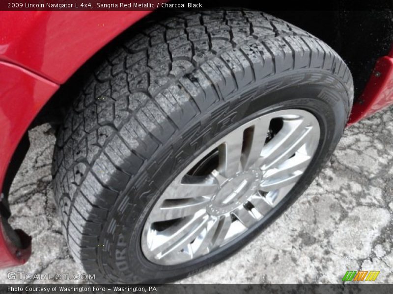 Sangria Red Metallic / Charcoal Black 2009 Lincoln Navigator L 4x4