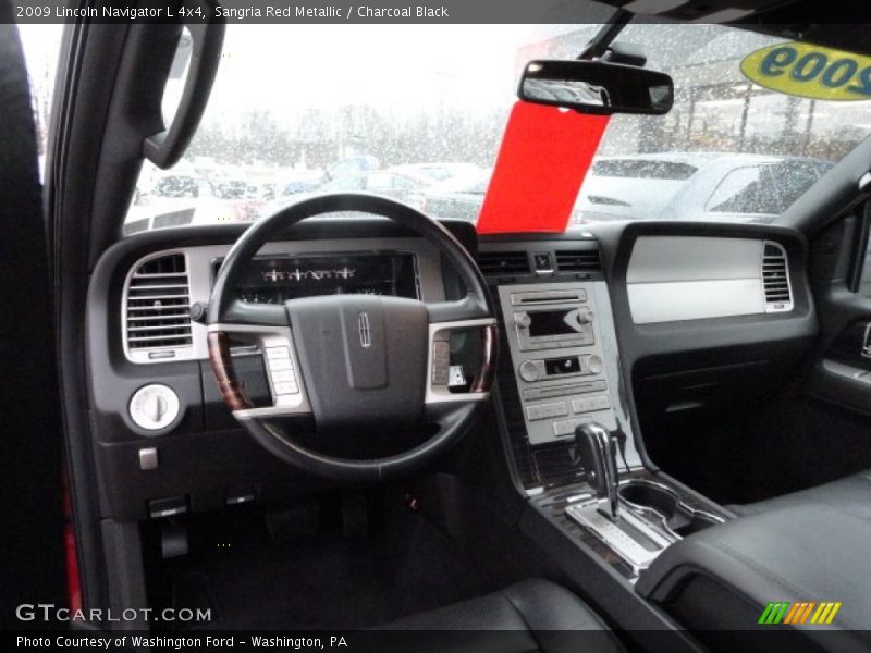 Sangria Red Metallic / Charcoal Black 2009 Lincoln Navigator L 4x4