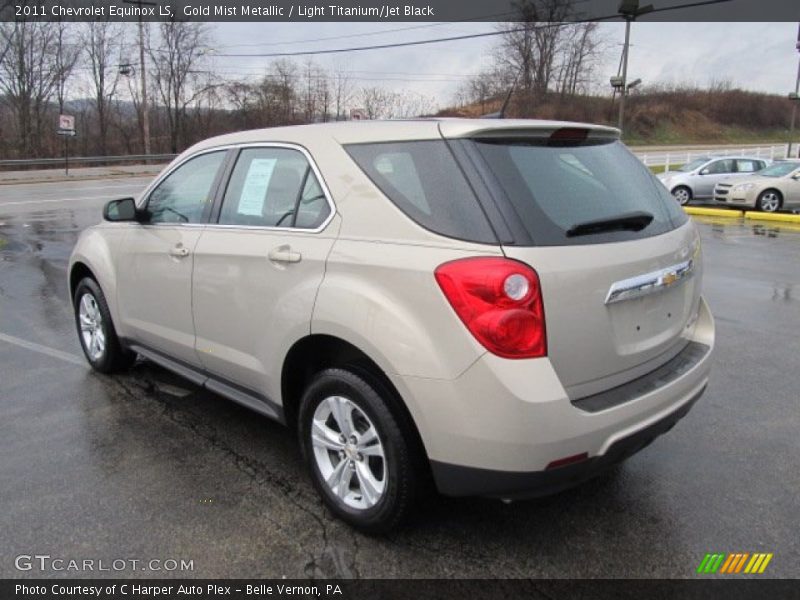 Gold Mist Metallic / Light Titanium/Jet Black 2011 Chevrolet Equinox LS