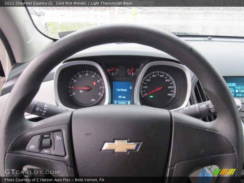 Gold Mist Metallic / Light Titanium/Jet Black 2011 Chevrolet Equinox LS