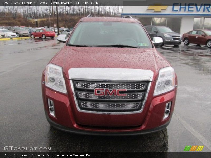 Merlot Jewel Metallic / Jet Black 2010 GMC Terrain SLT AWD