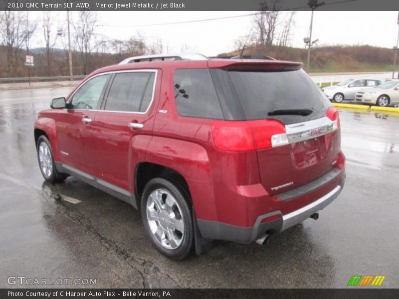 Merlot Jewel Metallic / Jet Black 2010 GMC Terrain SLT AWD