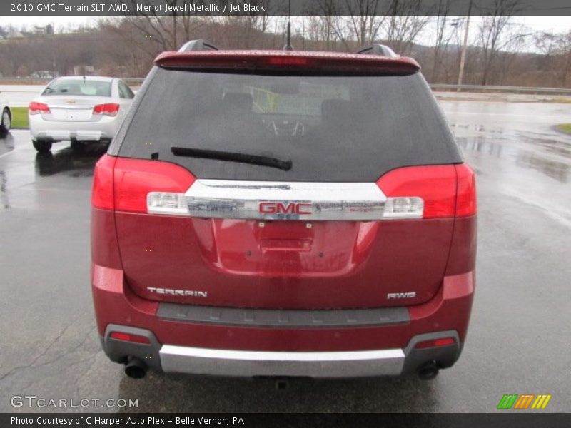 Merlot Jewel Metallic / Jet Black 2010 GMC Terrain SLT AWD