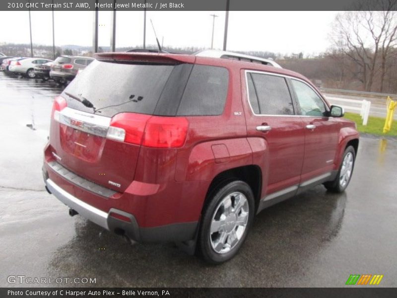 Merlot Jewel Metallic / Jet Black 2010 GMC Terrain SLT AWD