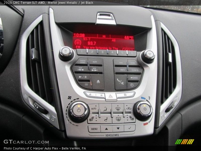 Merlot Jewel Metallic / Jet Black 2010 GMC Terrain SLT AWD