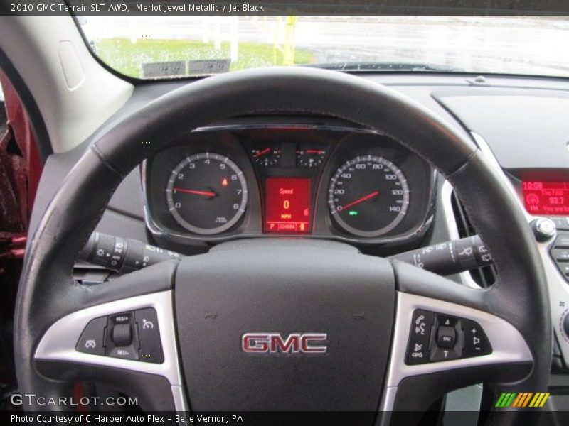 Merlot Jewel Metallic / Jet Black 2010 GMC Terrain SLT AWD