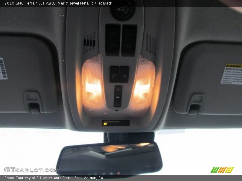 Merlot Jewel Metallic / Jet Black 2010 GMC Terrain SLT AWD