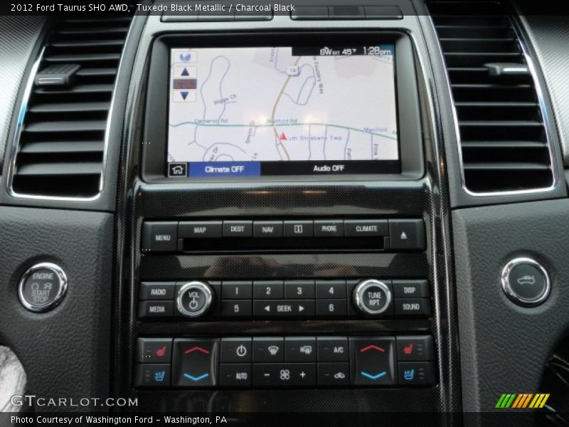 Controls of 2012 Taurus SHO AWD
