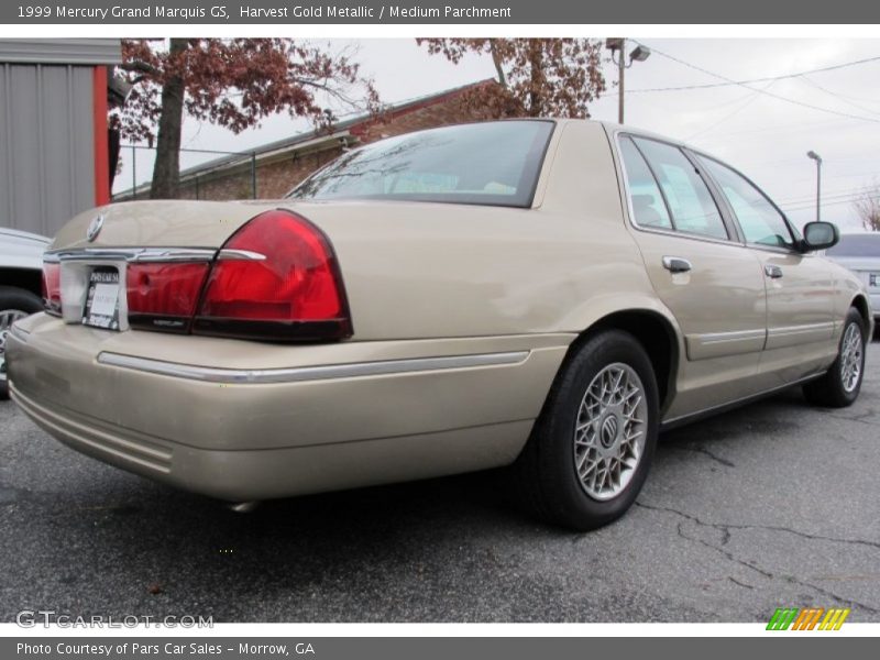 Harvest Gold Metallic / Medium Parchment 1999 Mercury Grand Marquis GS