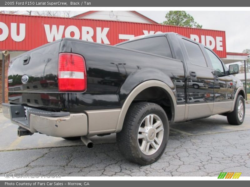 Black / Tan 2005 Ford F150 Lariat SuperCrew