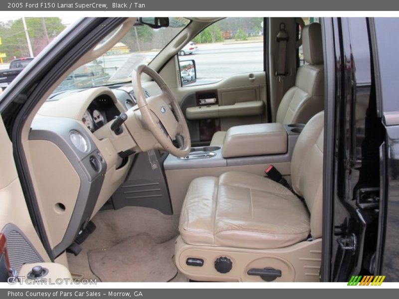 Black / Tan 2005 Ford F150 Lariat SuperCrew