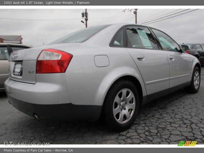 Light Silver Metallic / Platinum 2003 Audi A4 1.8T Sedan