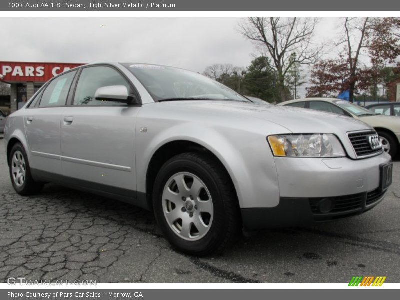 Light Silver Metallic / Platinum 2003 Audi A4 1.8T Sedan