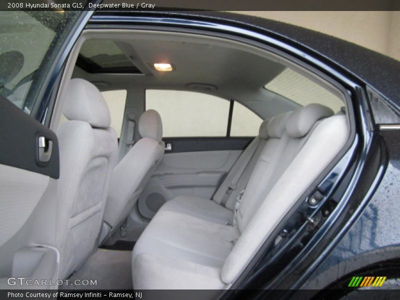 Deepwater Blue / Gray 2008 Hyundai Sonata GLS