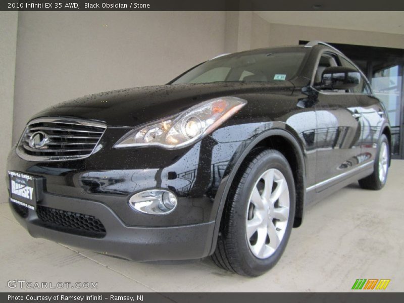 Black Obsidian / Stone 2010 Infiniti EX 35 AWD